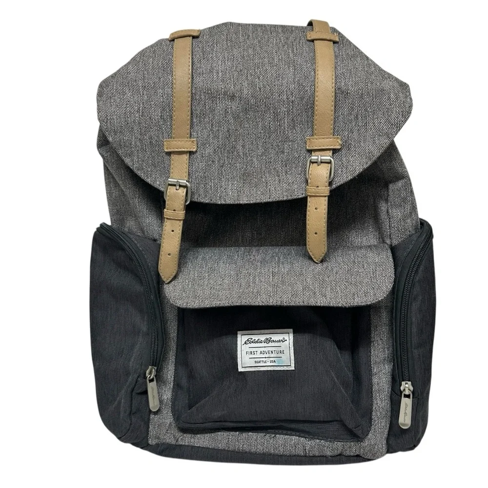 Eddie Bauer First Adventure Backpack Baby Diaper Bag Waterproof Insulated Casual